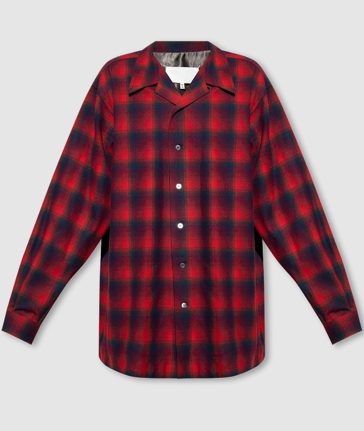 ◆Maison Margiela◆ チェックシャツ レッド Maison Margiela メゾンマルジェラ 16SS チェック柄 レギュラー