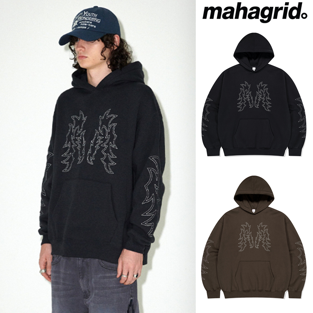 【mahagrid】24FW★ WESTERN STITCH HOODIE