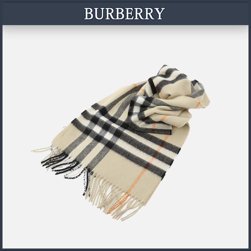 【Burberry】送料・関税込★チェック カシミヤ スカーフ