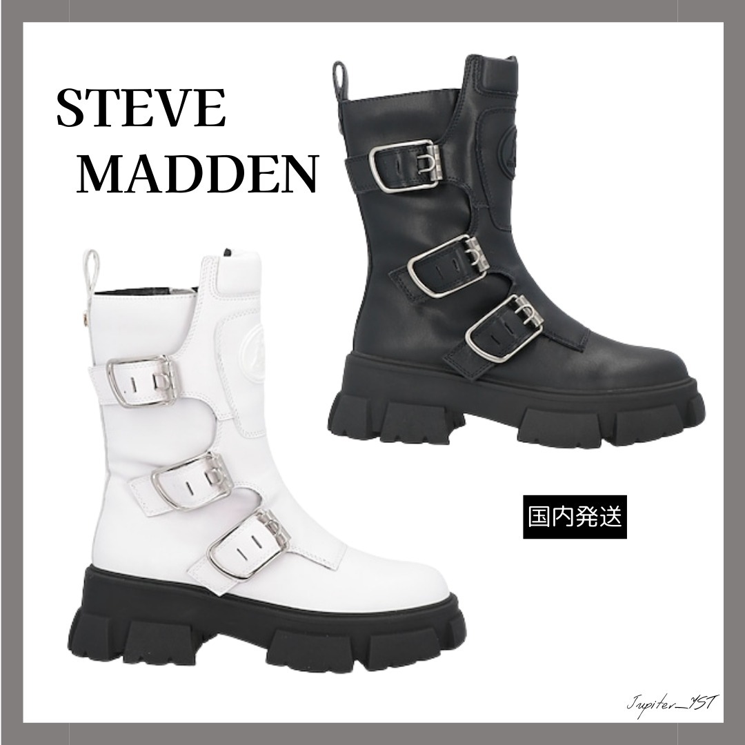 STEVE MADDEN◇ショートブーツ ストラップ付き【送料関税込】