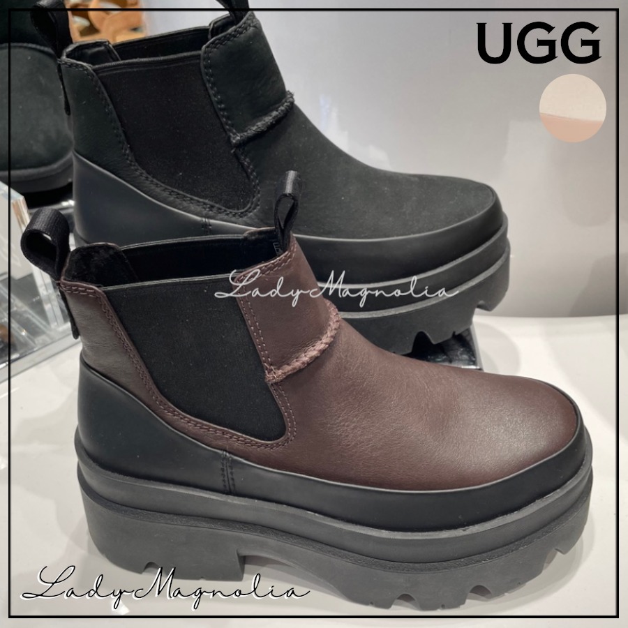 【UGG】ブリスベン レザー チェルシーブーツ ☆ 防水ヌバック