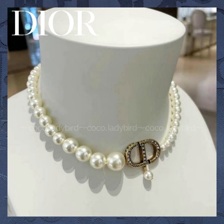 ☆アイコニックなCDロゴ☆ DIOR 30 Montaigne ネックレス パール