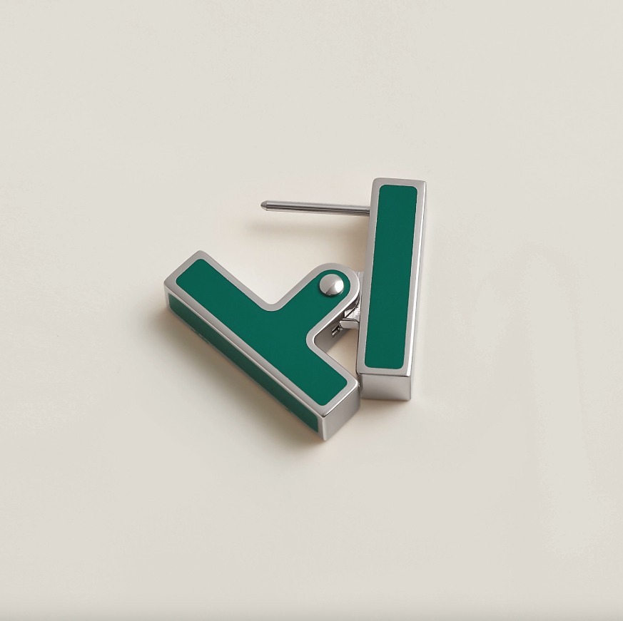 贈り物にも♪【HERMES】《SHabascule》シングル 片耳 ピアス