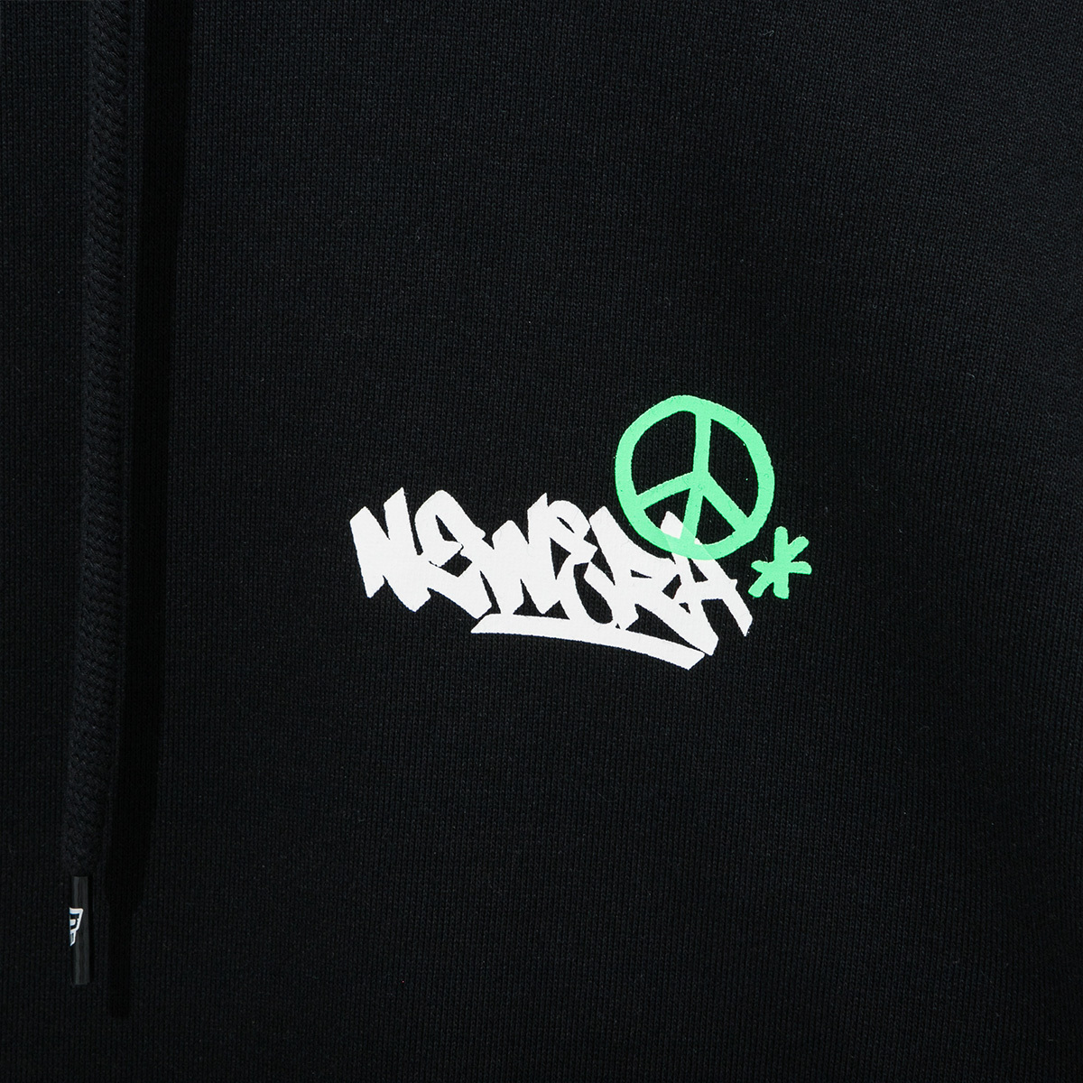 Newera■NEON GRAFFITI WASHING Sweatshirt ■送料込 Newaza Graffiti Hoodie Black - Newaza Apparel