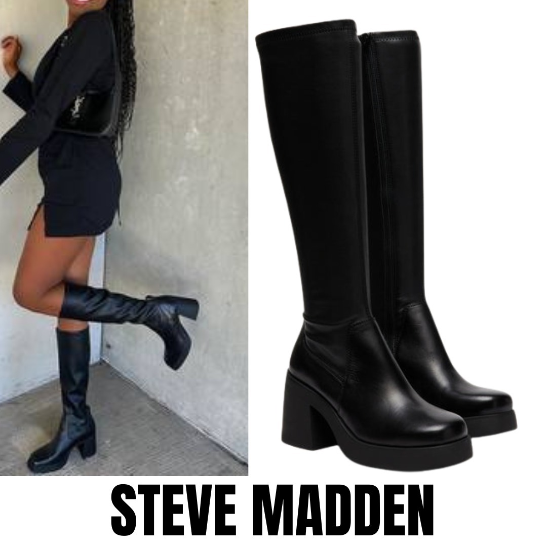 【Steve Madden】BERKLEIGH ストレッチ ブーツ