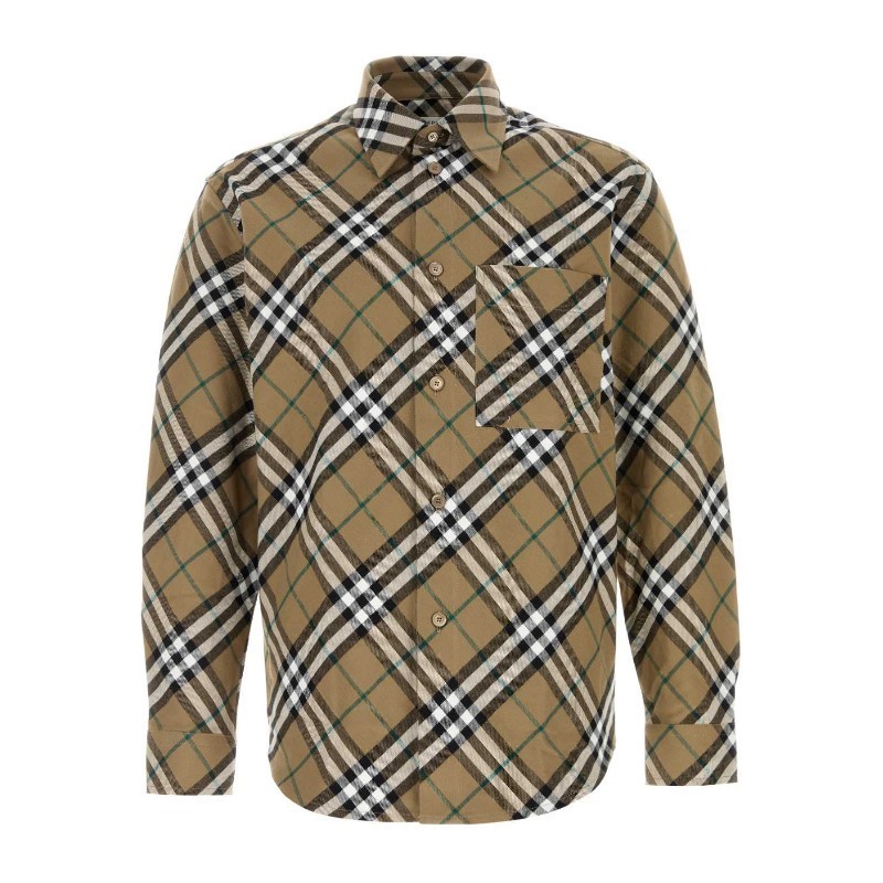 Tシャツ・カットソー Burberry FW25 Embroidered oxford shirt (8095342 C1202)