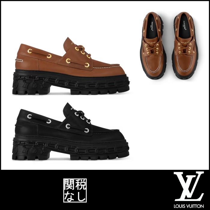 ルイヴィトン LV レコード・ライン ローファー スムースレザー