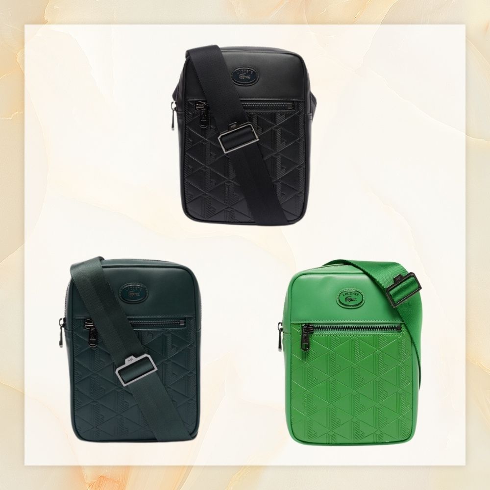 【LACOSTE】モノグラムショルダーバッグ