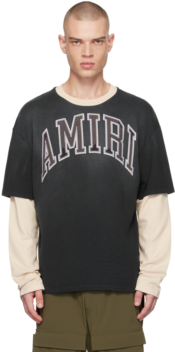 【関税込み】AMIRI ブラック＆オフホワイト Vintage Tシャツ