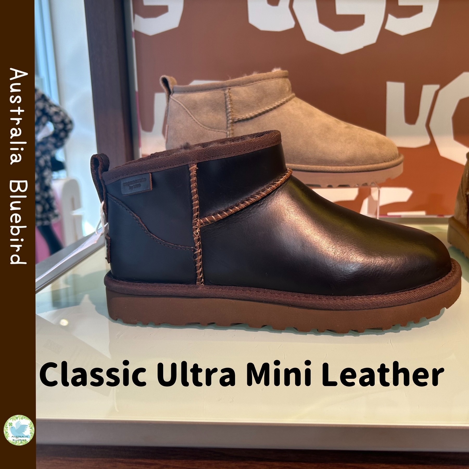 関税込★UGG★ULTRA MINI クラシック ウルトラミニ レザーブーツ