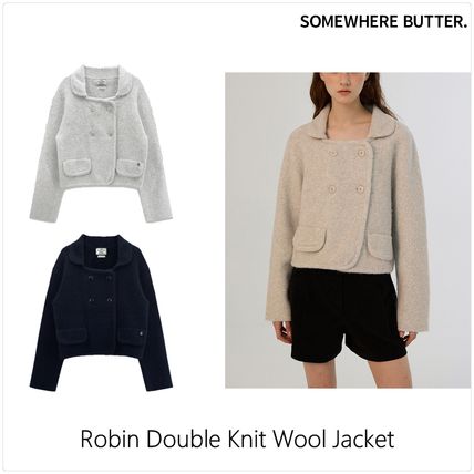 [SOMEWHERE BUTTER]Satin varsity ジャケット★新作★韓国★ Satin varsity jacket - navy - SOMEWHERE BUTTER.