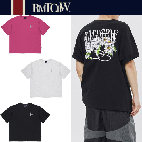 ★2024SS新作★ROMANTIC CROWN★VOLUME LOGO FLOWER TEE SHIRT