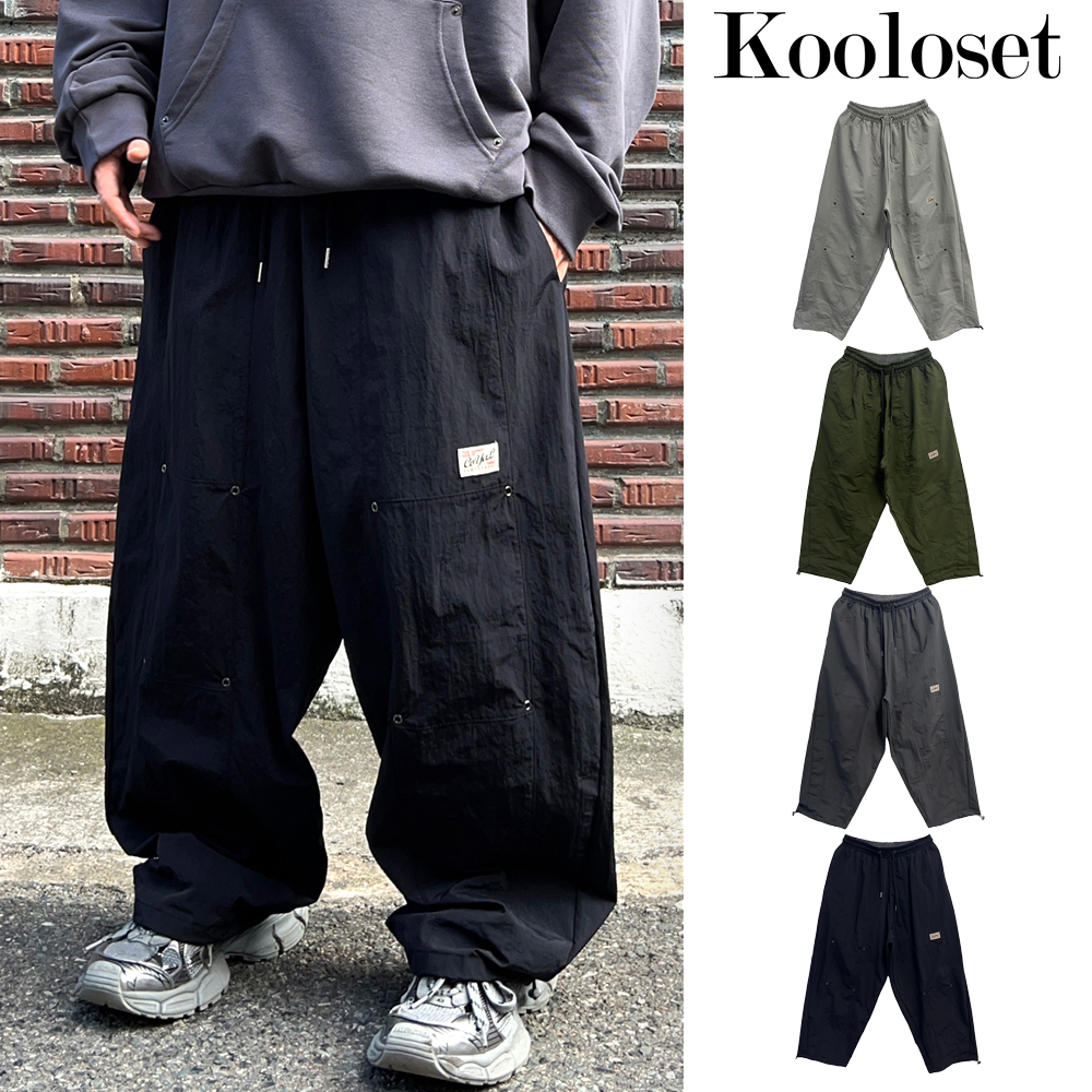 【KOOLOSET】Eyelet Patch Balloon Pants