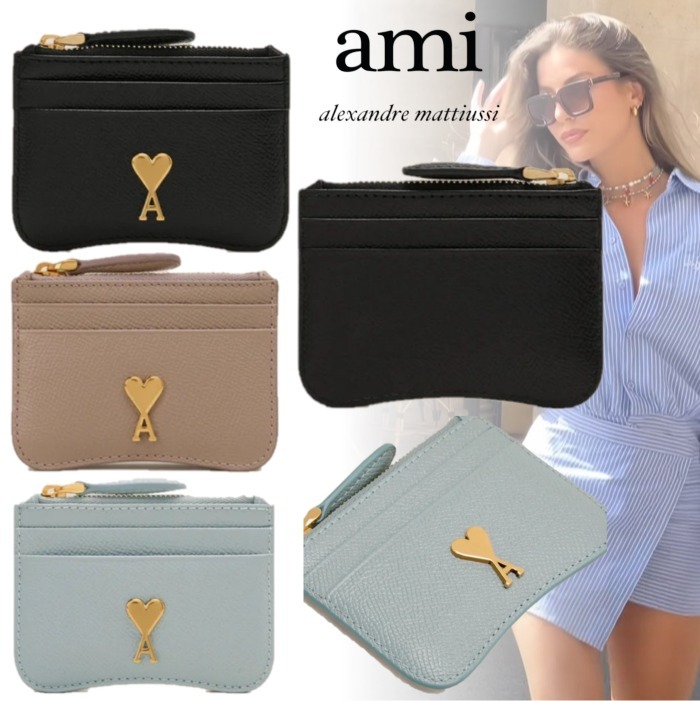 国内直営**AMI PARIS** Paris Paris ジップ カードホルダー