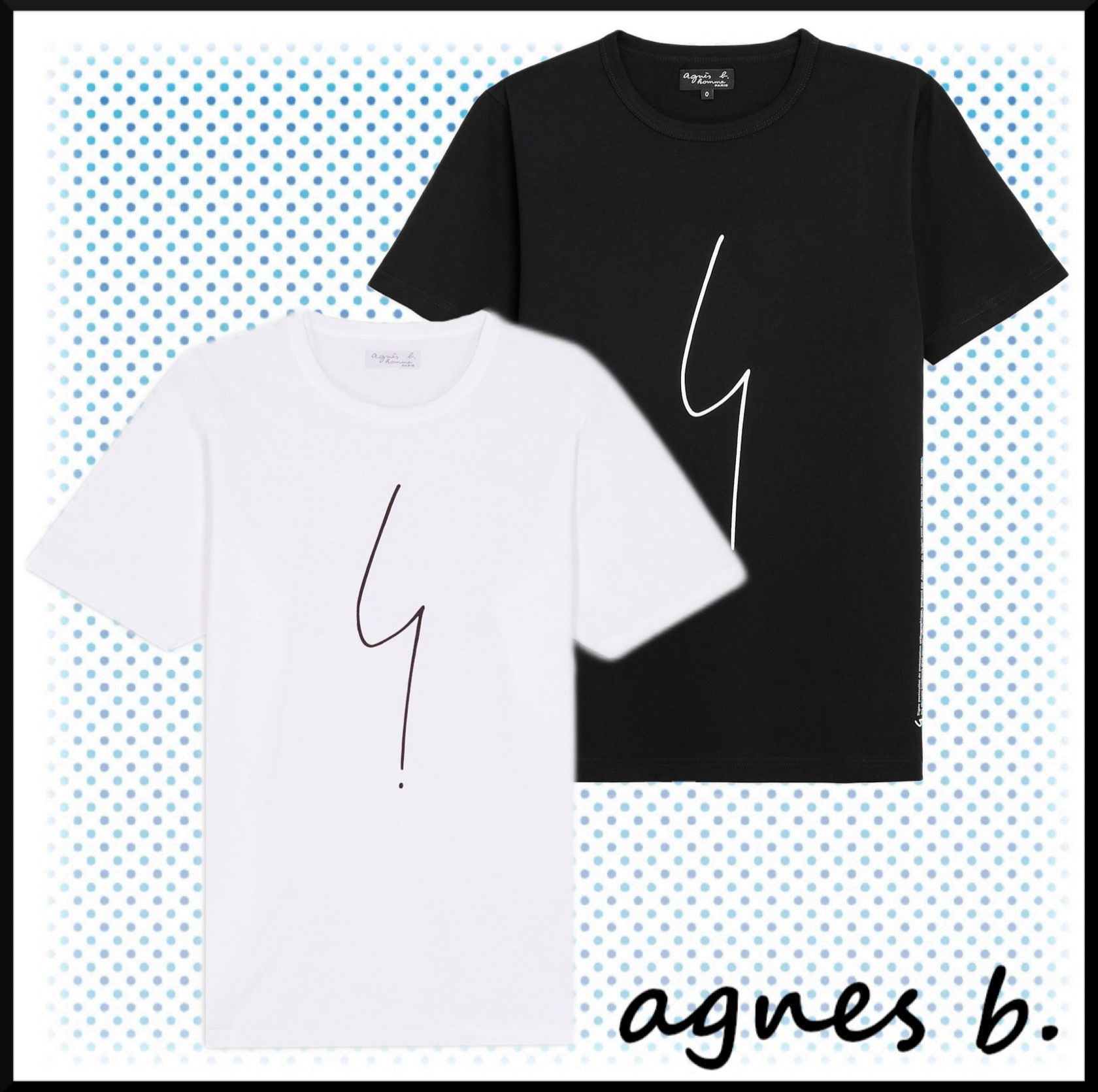ギフトに最適★agnes b. ポワンディロニーTシャツ★シンプル