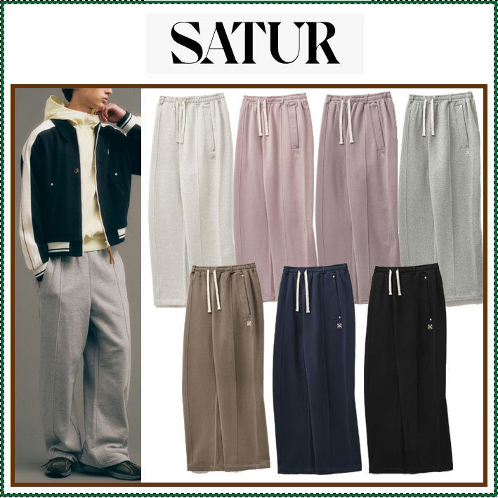 【SATUR】 Teo Cotton Banding Sweatpants /追跡付