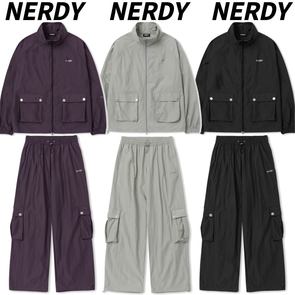 【NERDY】 ★ 上下セット★ Out Pocket Wind Breaker SET UP ★