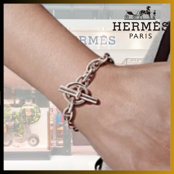 HERMES 極 美品 希少品 エルメス シェーヌダンクル PM 筆記体