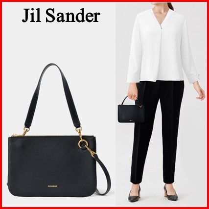【関税込み】 ☆Jil Sander☆ ロゴ ミディアム ショルダーバッグ