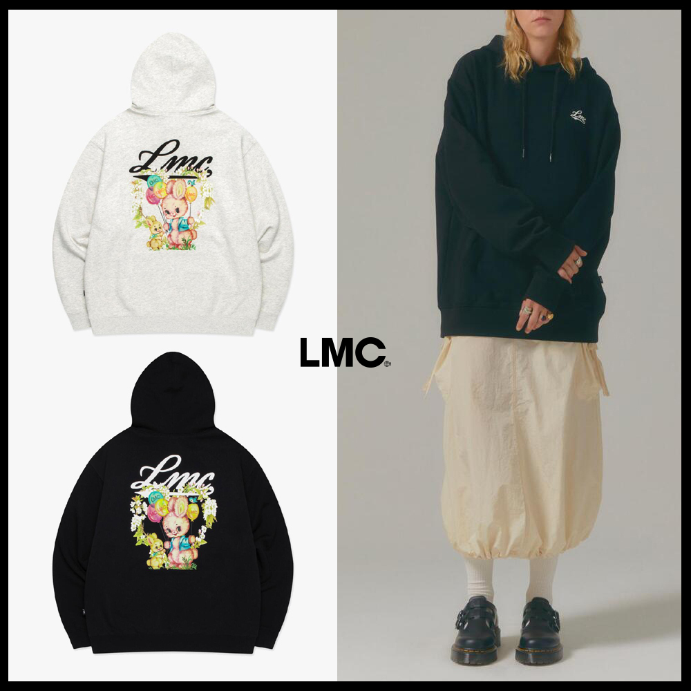 パーカー・フーディ LMC FLOWER BUNNIES HOODIE black 0LM44FHD381BLK LMC SKETCH DOODLE HOODIE 5MM087 (LMC/パーカー・フーディ