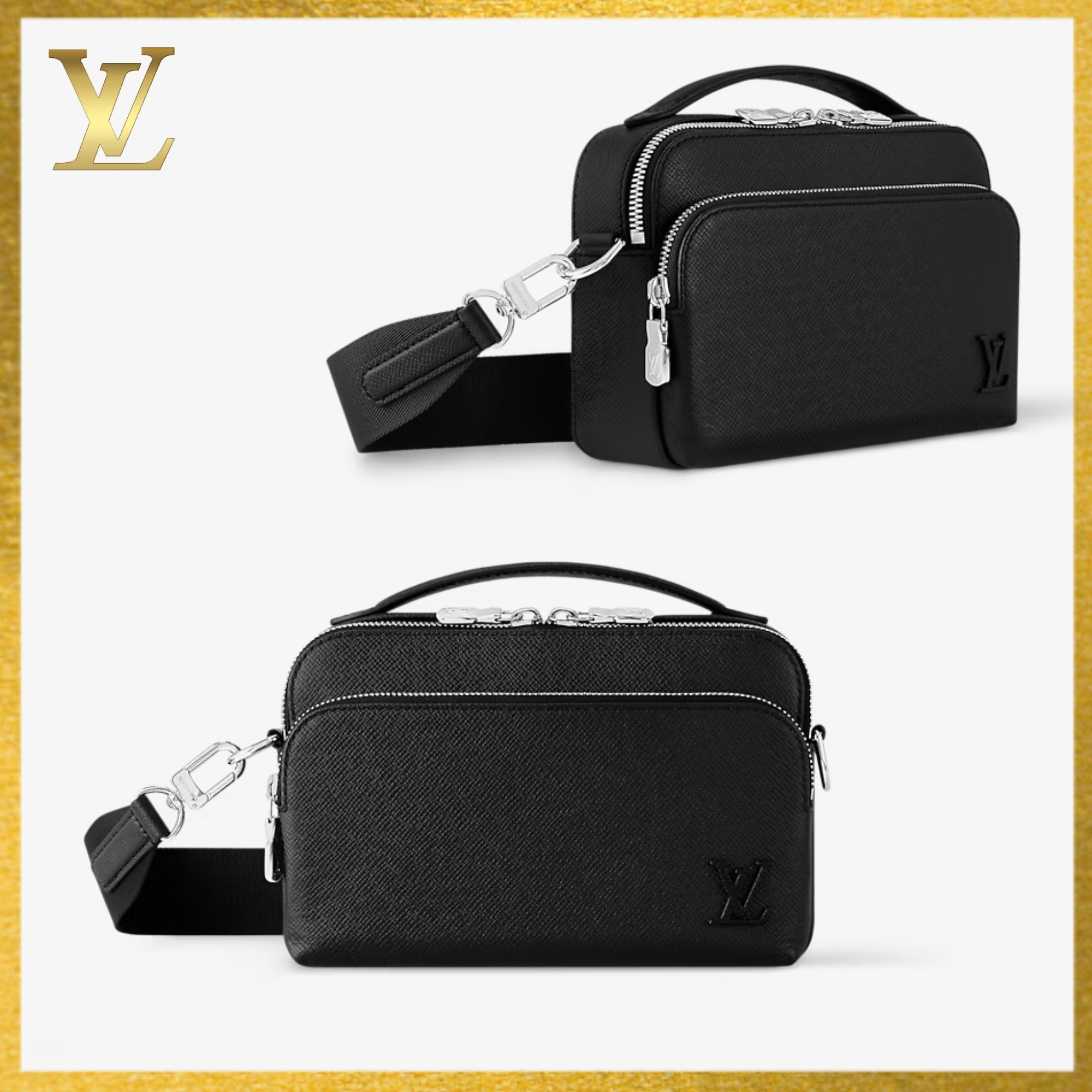 【LOUIS VUITTON】タイガ レザーの アヴェニュー メッセンジャー