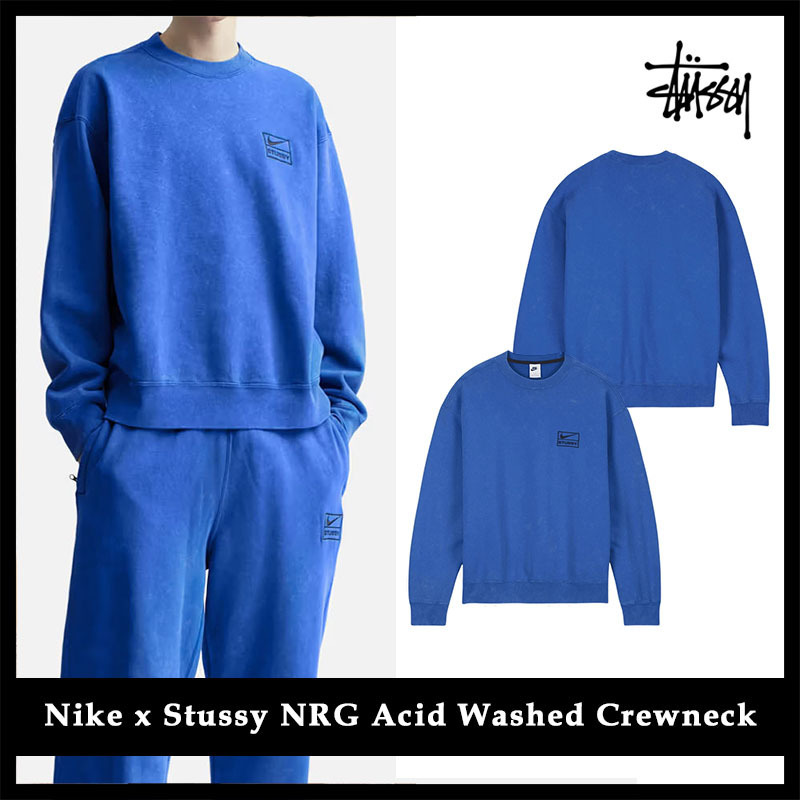 ★関税/送料込★Nike x Stussy NRG Acid Washed Crewneck★