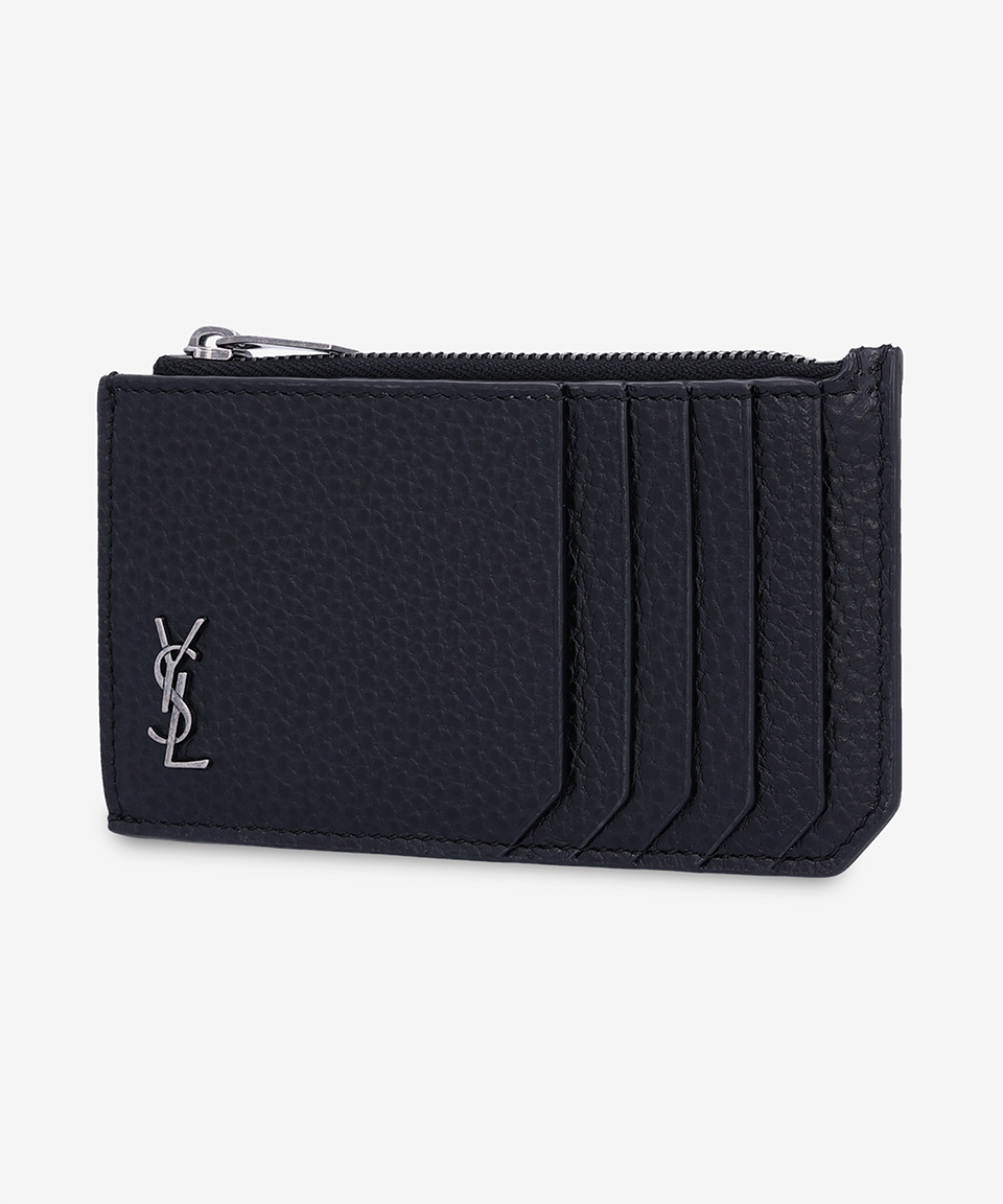 《SAINT LAURENT》 プラグマン ファスナー カードホルダー