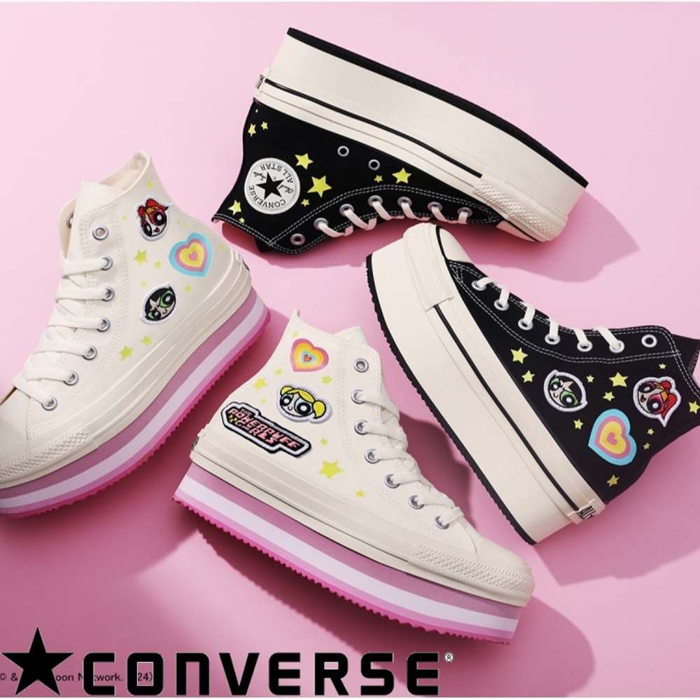CONVERSEオールスター チャンキーライン HI パワーパフ ガールズ