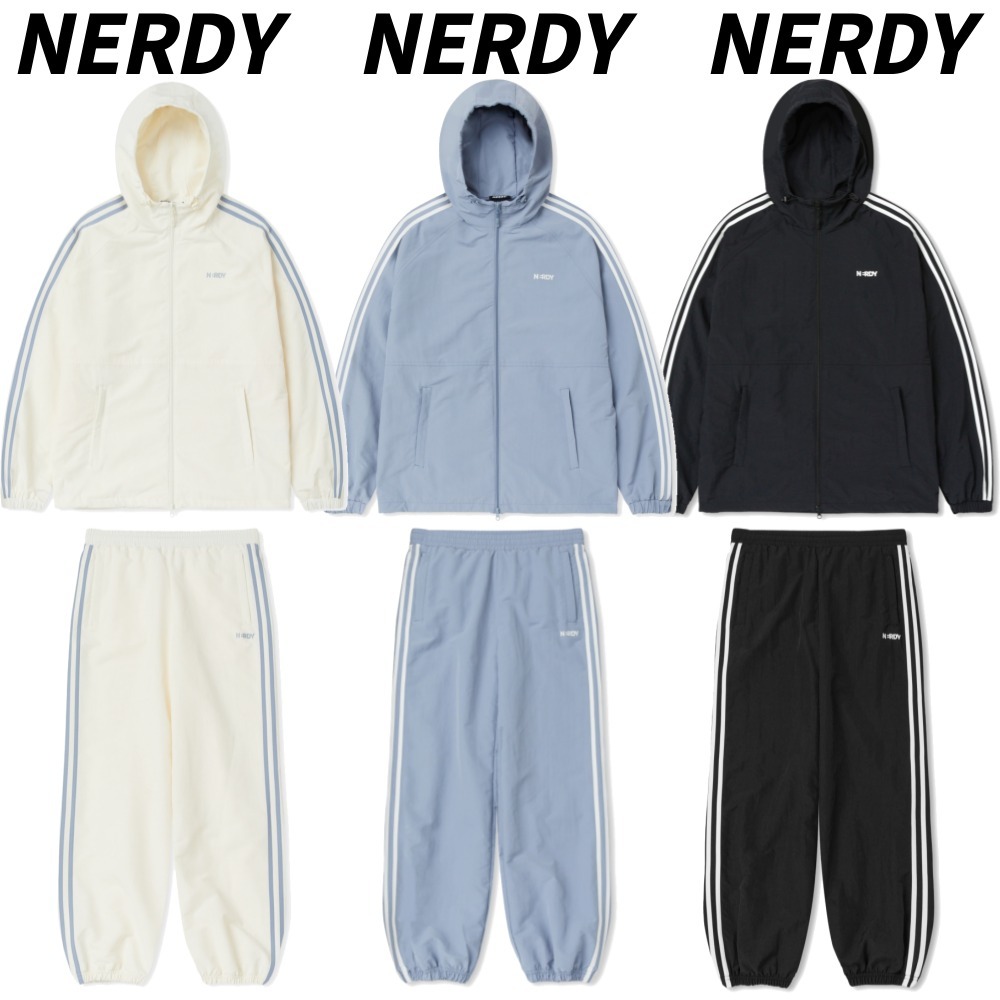【NERDY】 上下セット★ Hoodie Wind Breaker SETUP ★ 大人気