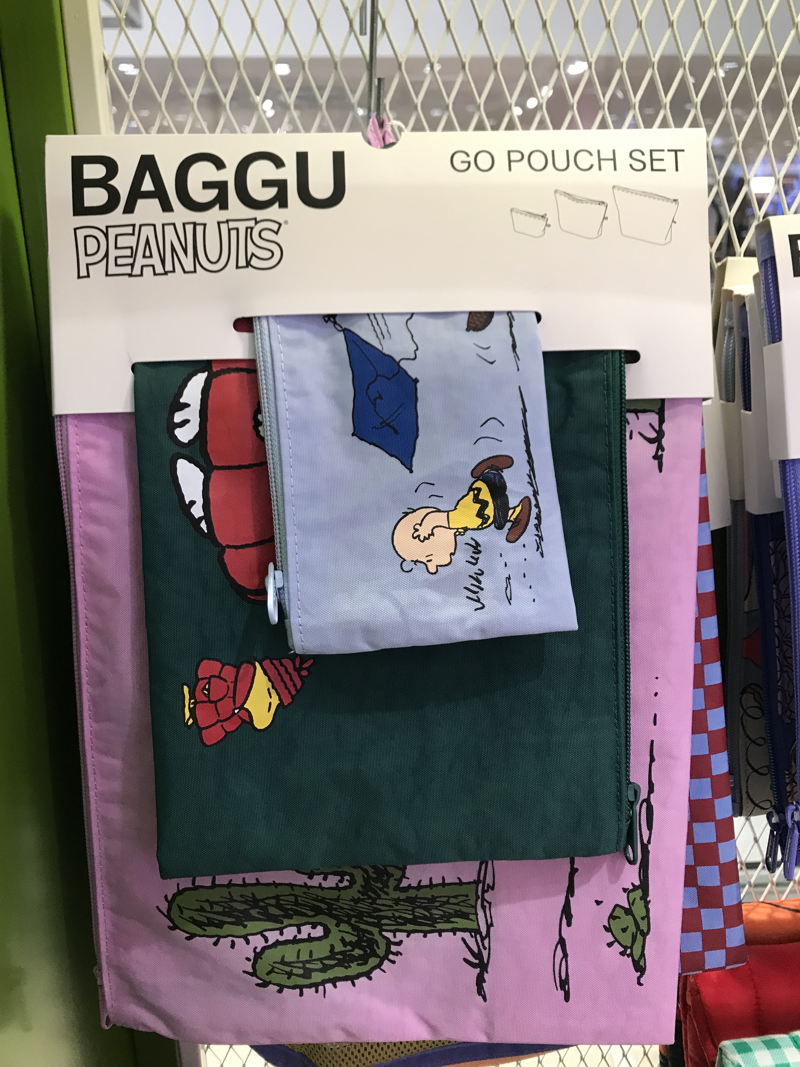BAGGU×SNOOPY ポーチSET マチトラベルミニバッグ