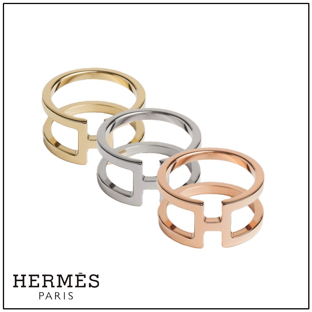 スカーフリング 【HERMES】《Ｈ・アン・ロン》3色