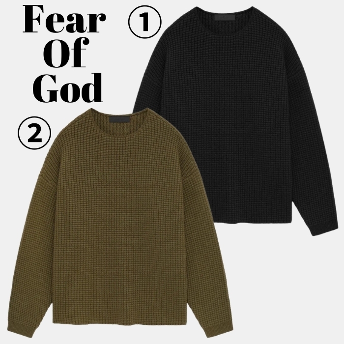 【FOG Essentials】Heavy Waffle Crewneck Sweater