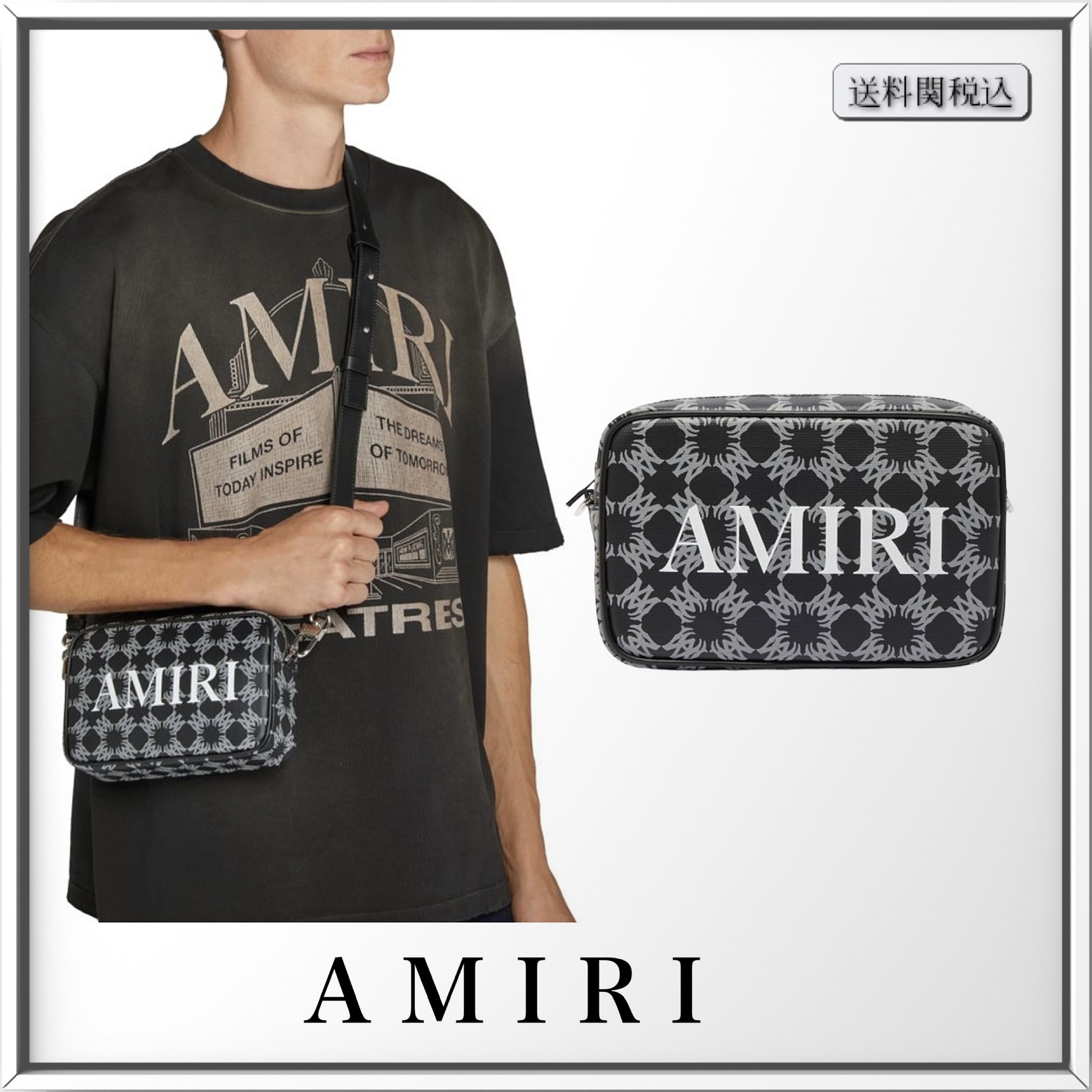 AMIRI MA quad ロゴ クロスボディバッグ 人気