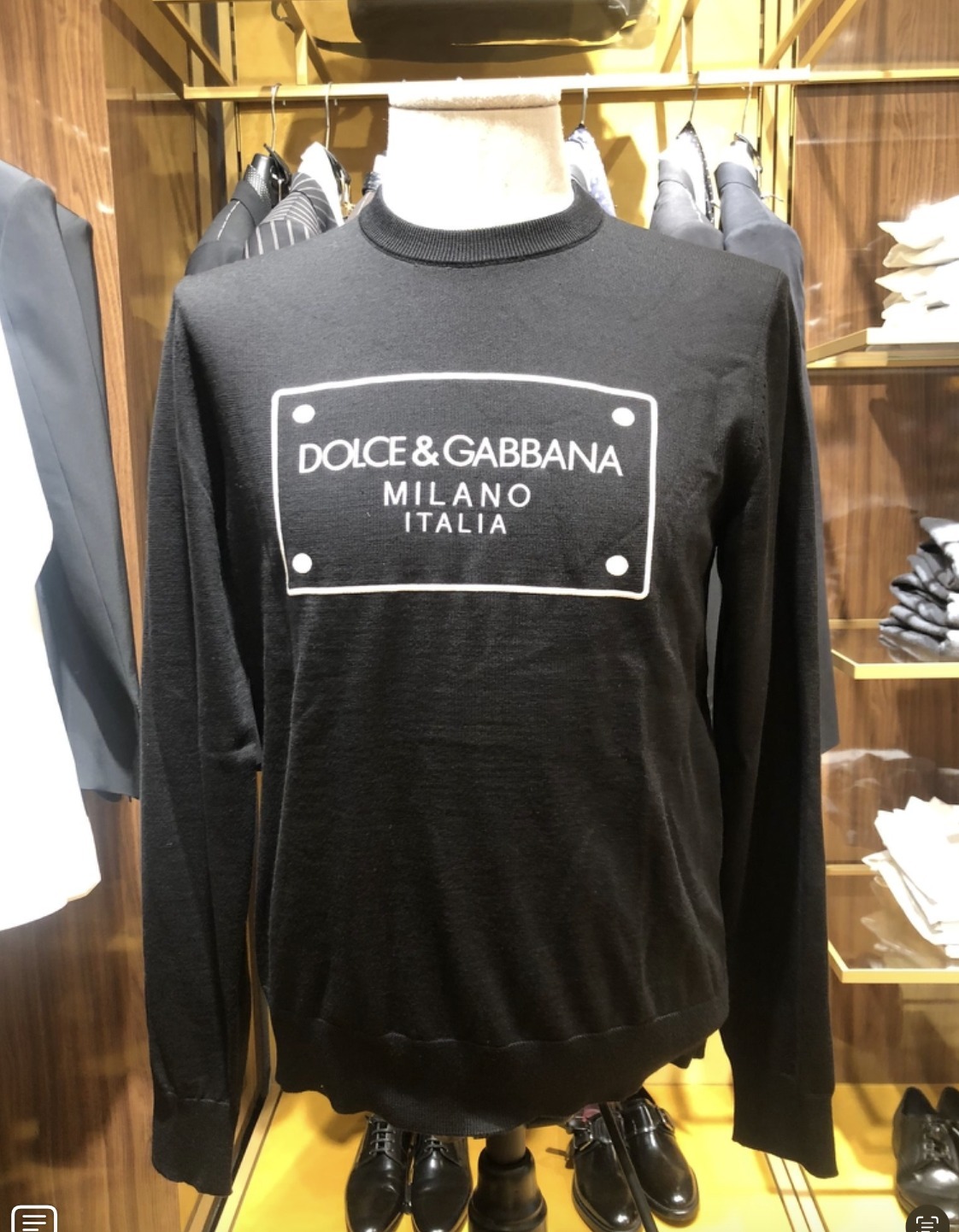 DOLCE GABBANA】ブランドロゴセーター