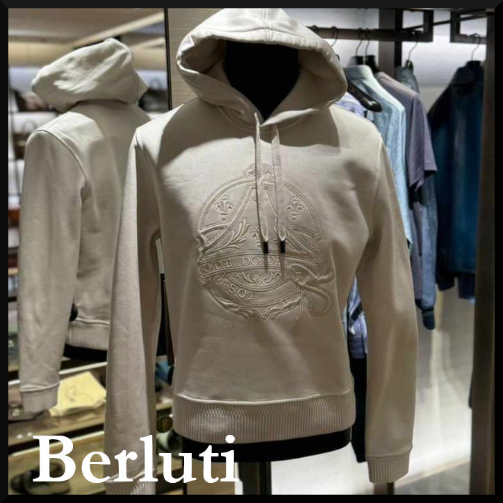 【BERLUTI】クレスト パーカー フーディ ロゴ