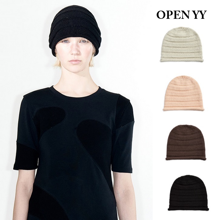 【OPEN YY】ROLLED RIDGE BEANIE ◆ ビーニー ニット帽