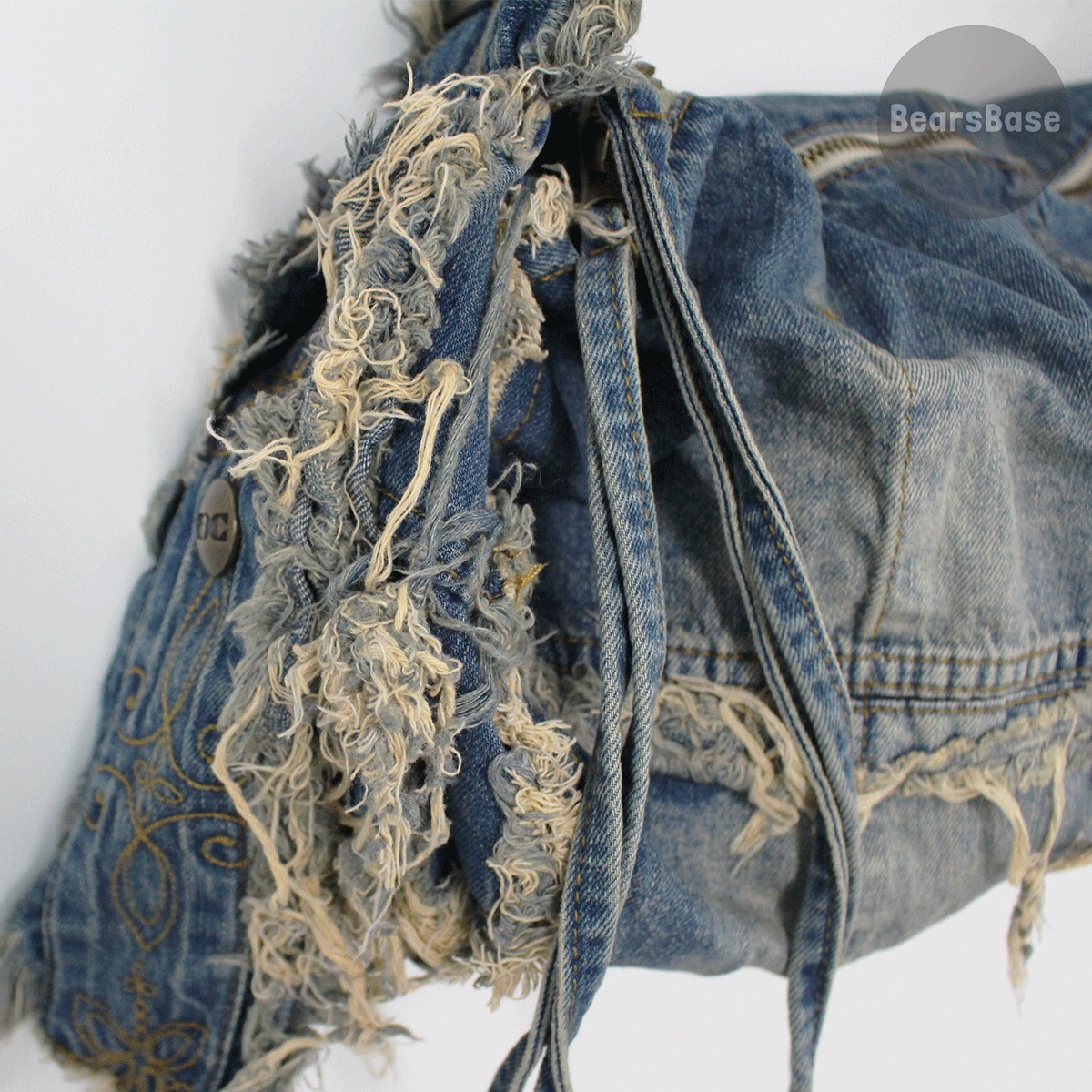 ショルダーバッグ・ポシェット SCULPTOR Destroyed Denim Duffel Bag 4BFT545 SCULPTOR Destroyed Denim Duffel Bag 4BFT545 (SCULPTOR