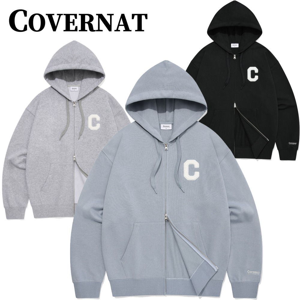 【COVERNAT】 ★ Cロゴジップアップパーカー ★ 大人気