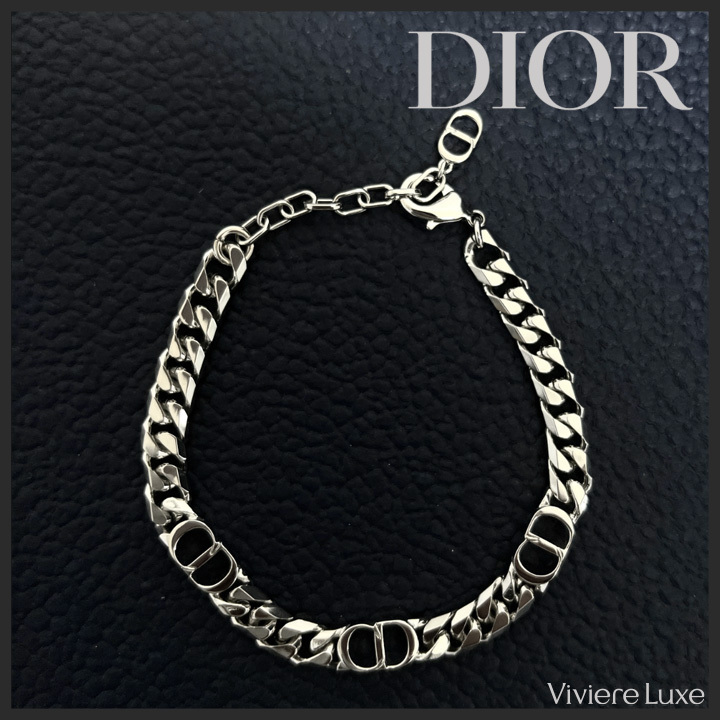 国内発送【DIOR】CD ICON チェーンリンク ブレスレット