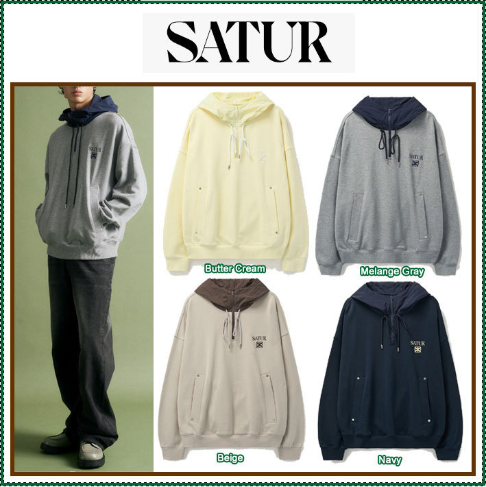 【SATUR】 Balaclava Nylon Hoodie /追跡付