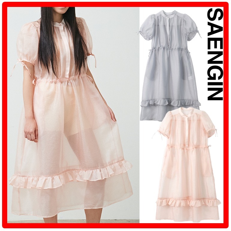 ☆韓国の人気☆【SAENGIN STUDIOS】☆ROMANTIC SHEER DRES.S☆