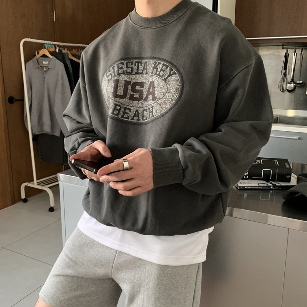 USA Ciesta Pigment Oversized Fit Sweatshirt (4 色) USA Ciesta Pigment Oversized Fit Sweatshirt (4 色)