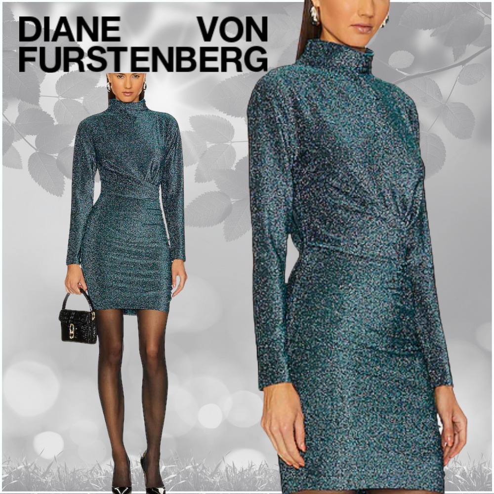 【関税込】DVF★完売必須★美シルエット YUKI ドレス ブルー