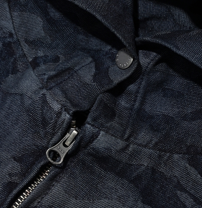 【CRITIC】DEVIL EARS CAMO WASHING SET UP DENIM HOODY ZIP UP CRITIC] DEVIL EARS CAMO WASHING SET UP DENIM HOODY ZIP UP