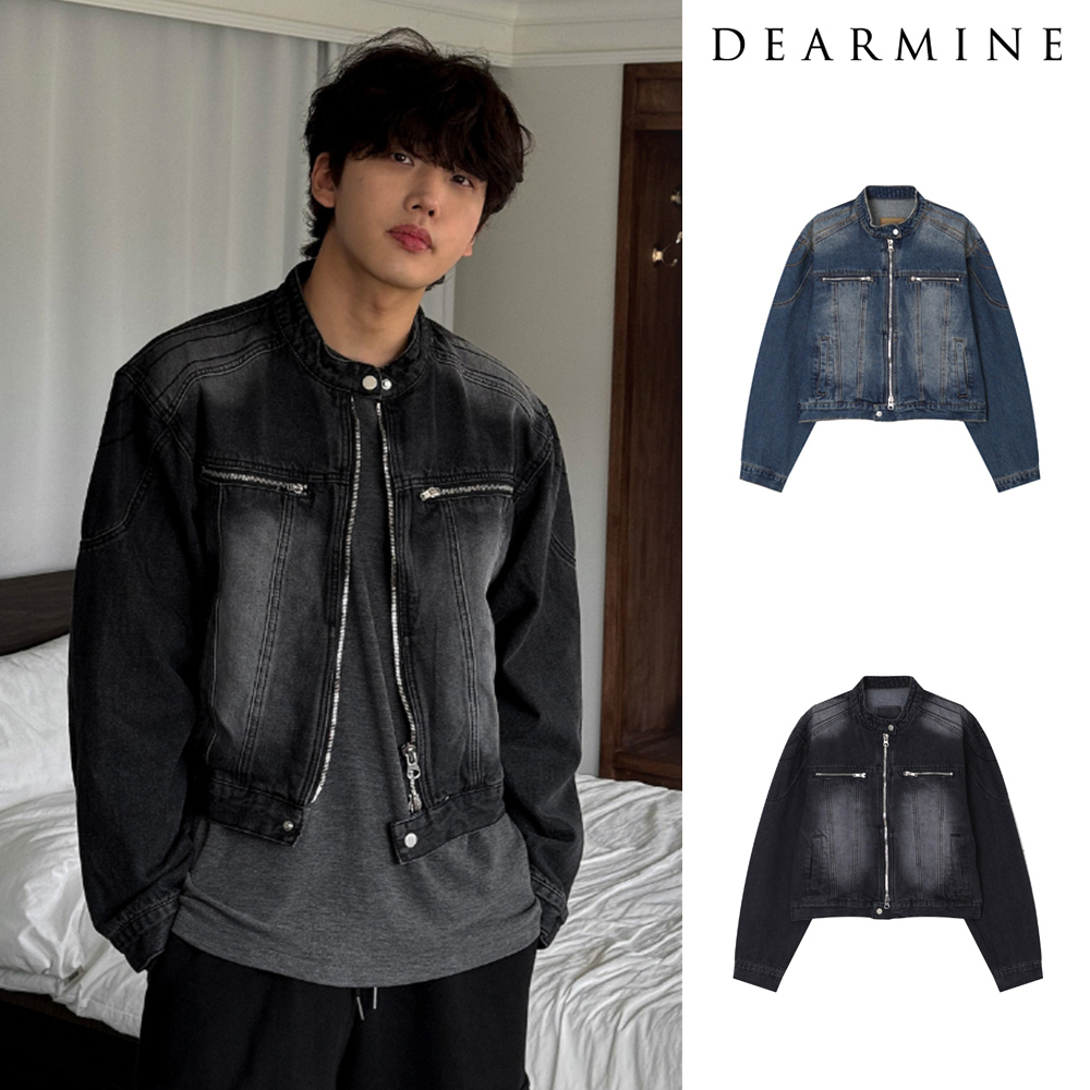 【DEARMINE】Deep Ocean Biker Jacket