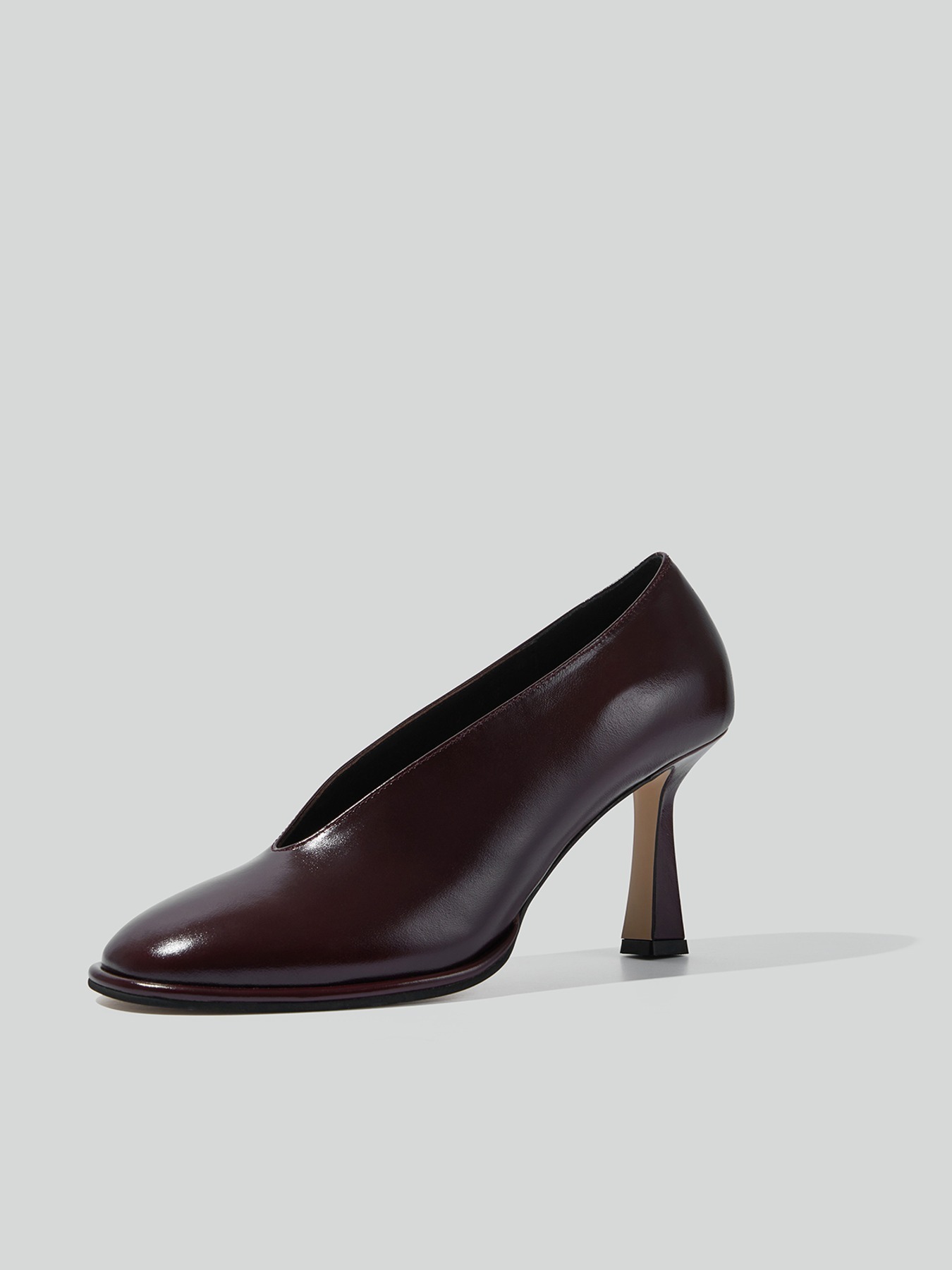 [RECTO] / ☆ 24FW POPPY ROUNDED TOE PUMPS / BURGUNDY