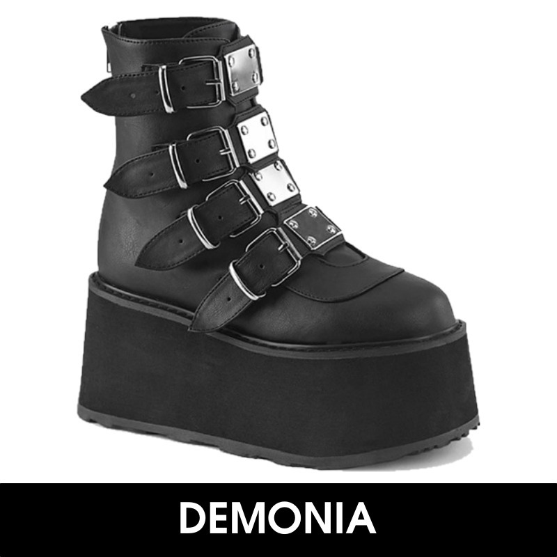 【DEMONIA】厚底ブーツ DAM105