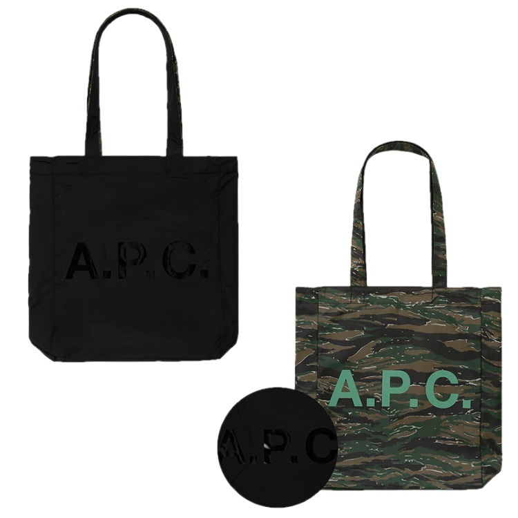A.P.C.☆リバーシブル ロゴ トートバッグ