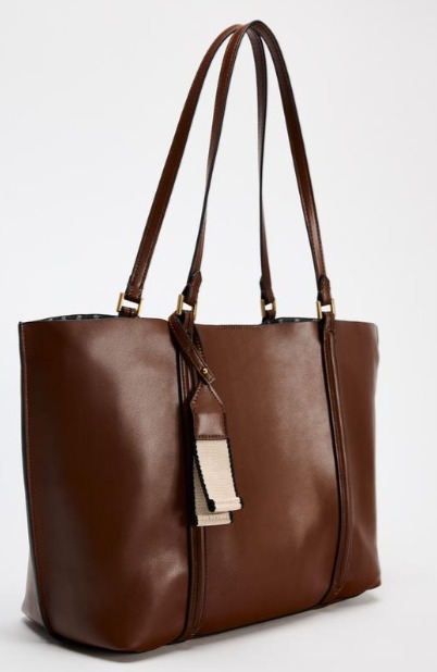 スペイン発送 ZARA ショッパーバッグ ブラック 上品カジュアル スペイン発送 ZARA ショッパーバッグ 名入れ可能 選べるカラー