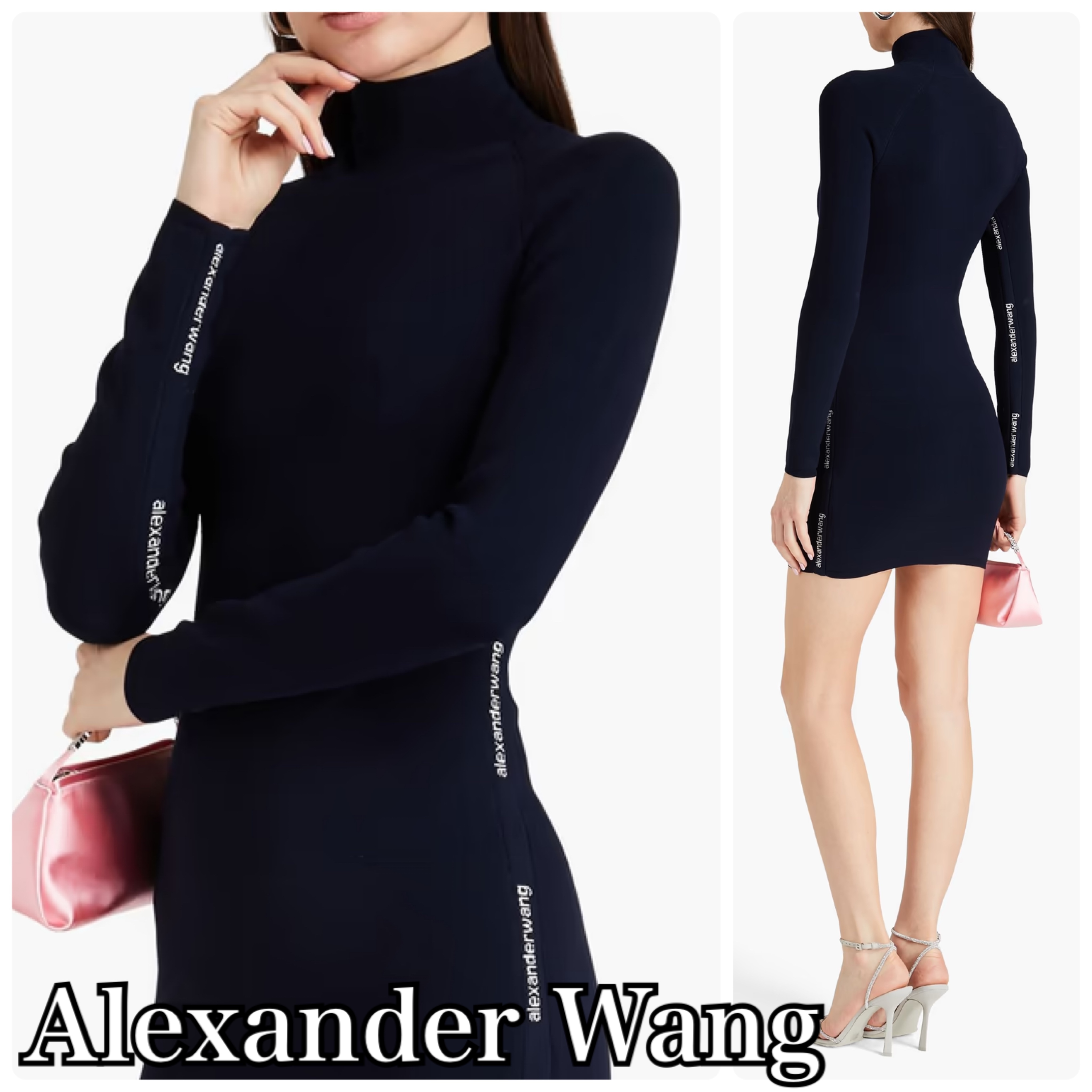 【Alexander Wang】ストレッチ ニット ミニワンピース《国内発》